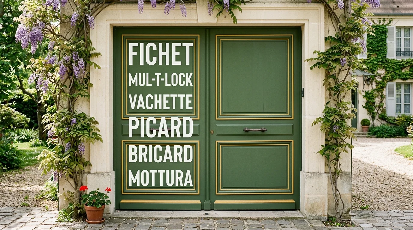 Installateur agréé · double-porte avec plaque des marques posées